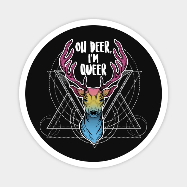 Pansexual: Oh Deer, I'm Queer Magnet by Psitta